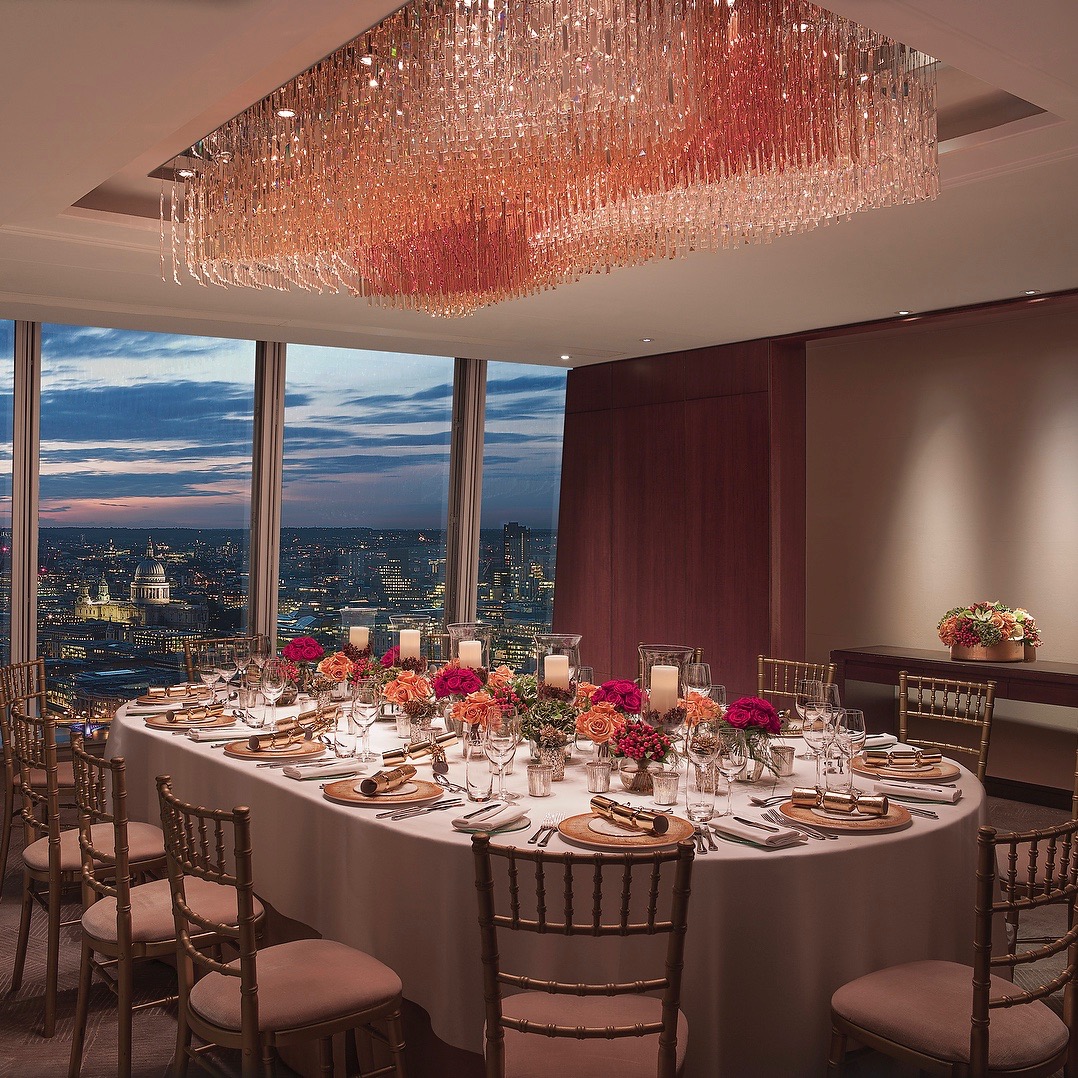 Private Events At Shangri La Hotel The Shard London Diplomat Festive Dinner In Li